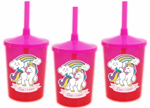 Copo Shake Twister Unicórnio