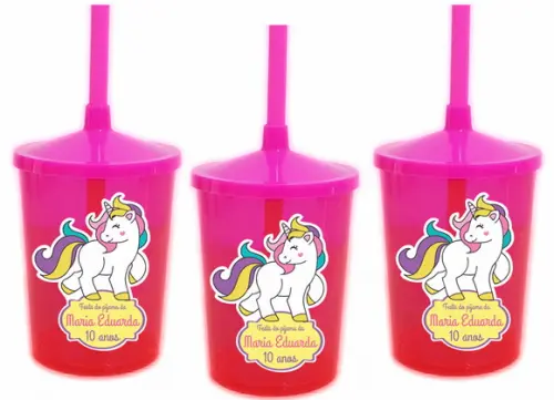 Copo Shake Twister Unicórnio