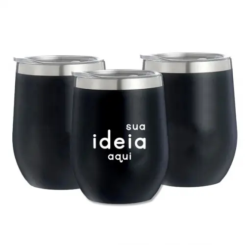 Copo Térmico 350ml com Tampa de Acrílico Personalizado