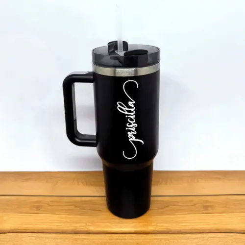 Copo Térmico Gigante Personalizado 1200ml com Tampa e Canudo