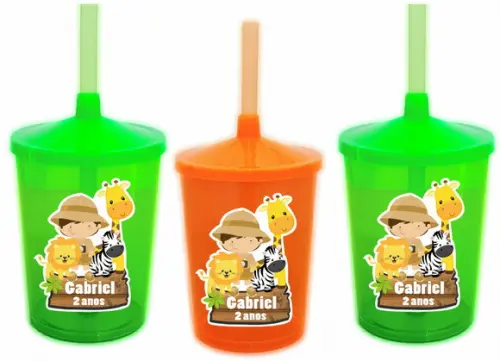 Copo Twister Shake Safari Menino