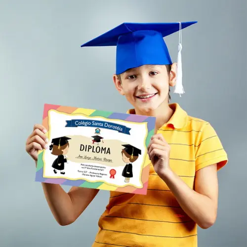 Diploma Certificado Infantil Grande A4