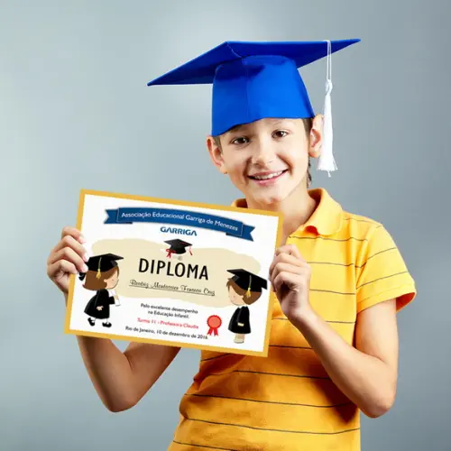 Diploma Certificado Infantil Pequeno A5