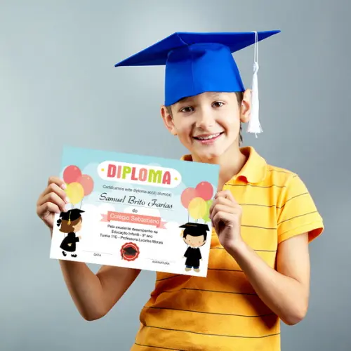 Diploma Certificado Infantil Pequeno A5