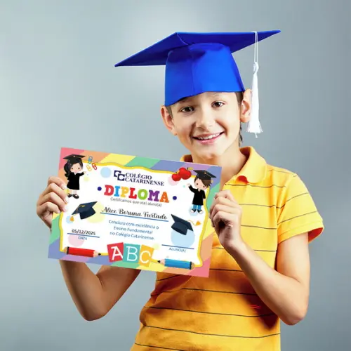 Diploma Certificado Infantil Pequeno A5