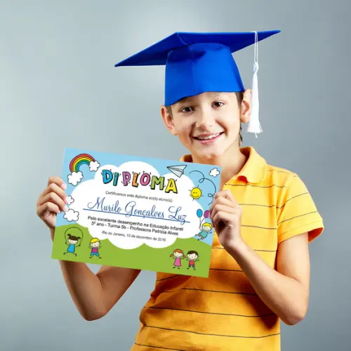 Diploma Certificado Infantil Pequeno A5
