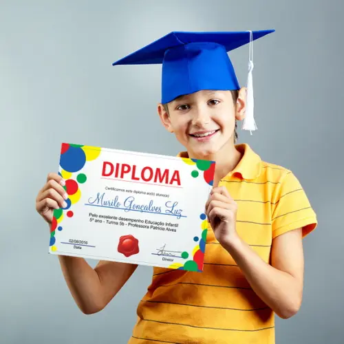 Diploma Certificado Infantil Pequeno A5