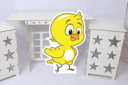 Display de Chão Pintinho Amarelinho 75cm Prazo Reduzido