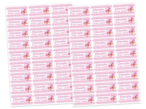 Etiqueta Escolar Kit Nº1 - 27 Unidades