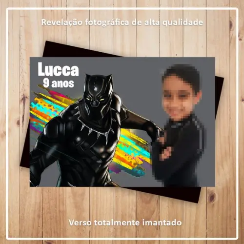 Imã de Geladeira 7x5 Pantera Negra Prazo Reduzido