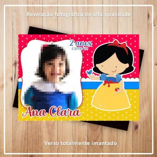 Imã de Geladeira 9x6cm Branca de Neve Cute