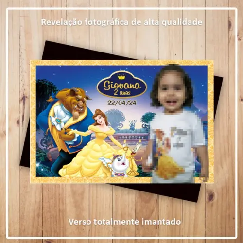 Imã de Geladeira a Bela e a Fera