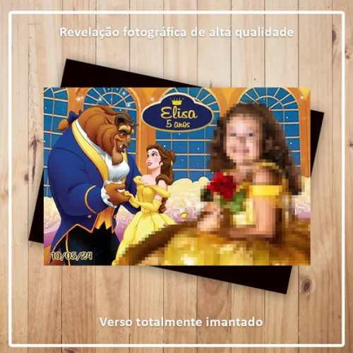 Imã de Geladeira a Bela e a Fera