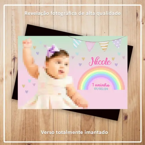 Imã de Geladeira Arco-íris