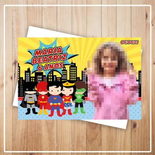 Imã de Geladeira Baby Liga da Justiça