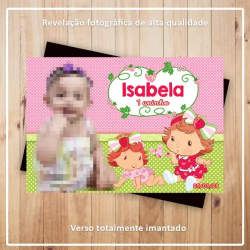 Imã de Geladeira Baby Moranguinho