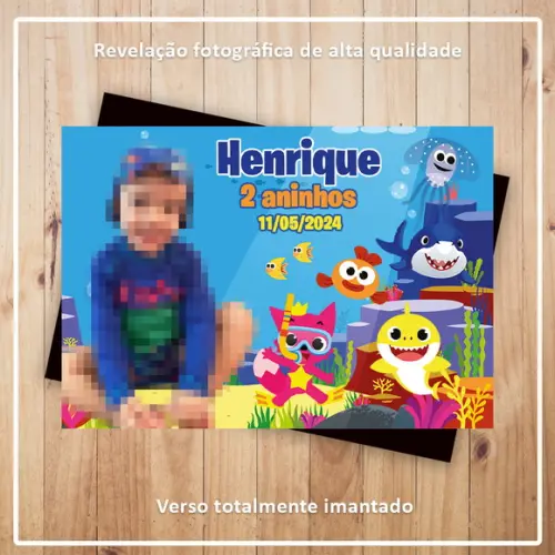 Imã de Geladeira Baby Shark