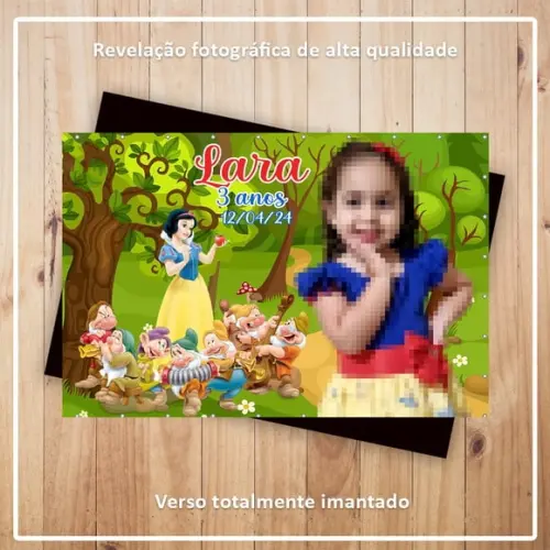 Imã de Geladeira Branca de Neve