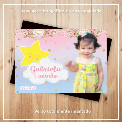 Imã de Geladeira Brilha Brilha Estrelinha