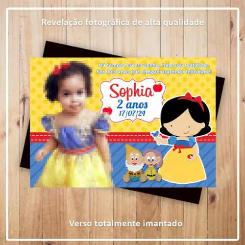 Imã de Geladeira Branca de Neve Cute