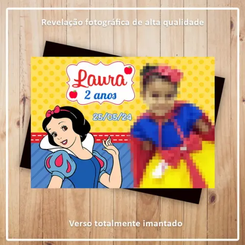 Imã de Geladeira Branca de Neve