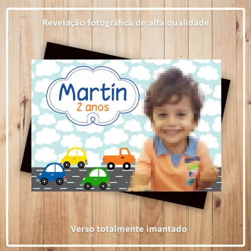 Imã de Geladeira Carrinhos