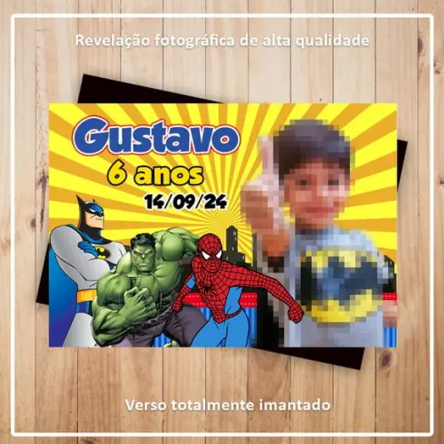Imã de Geladeira Heróis
