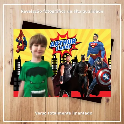 Imã de Geladeira Heróis