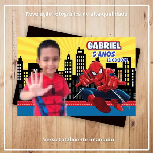 Imã de Geladeira Homem-aranha