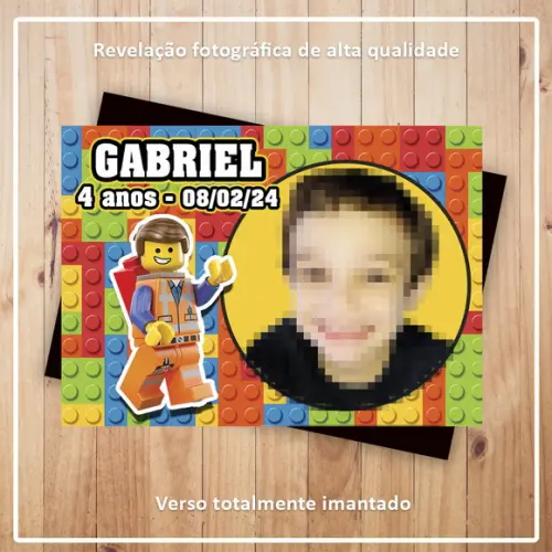 Imã de Geladeira Lego - Pedido Personalizado