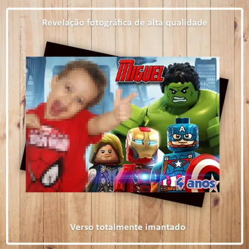 Imã de Geladeira Lego Heróis Vingadores