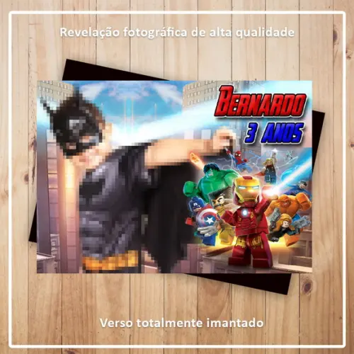 Imã de Geladeira Lego Heróis Vingadores