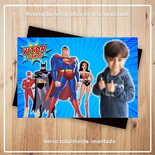 Imã de Geladeira Liga da Justiça