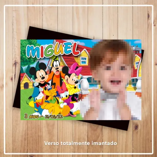 Imã de Geladeira Mickey e Sua Turma