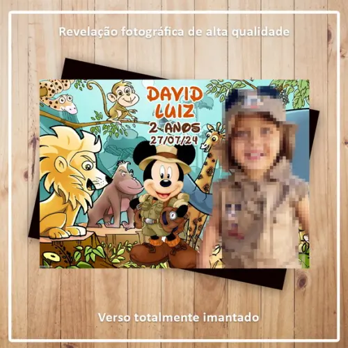 Imã de Geladeira Mickey Safari