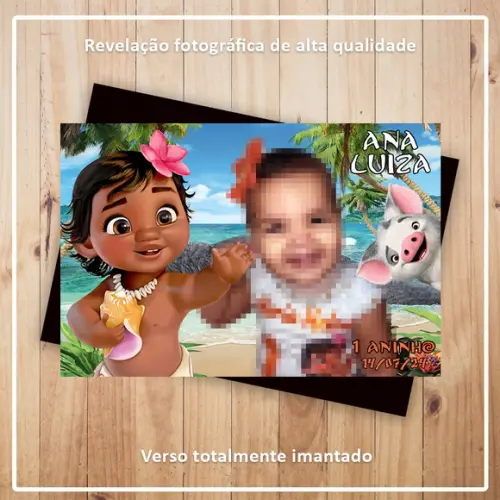 Imã de Geladeira Moana Baby