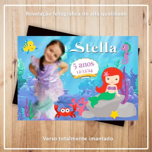 Imã de Geladeira Pequena Sereia Baby