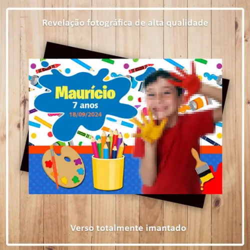 Imã de Geladeira Pintando o Sete