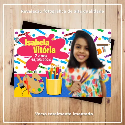 Imã de Geladeira Pintando o Sete