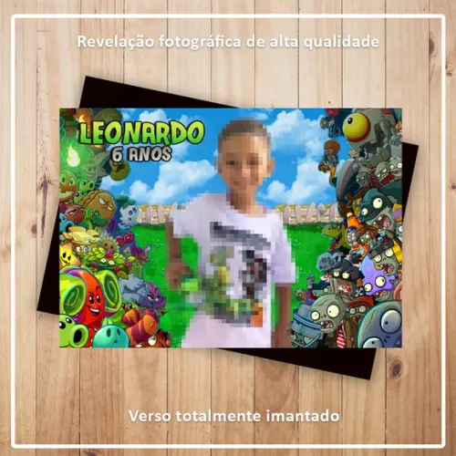 Imã de Geladeira Plants Vs Zumbis