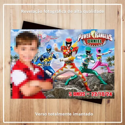 Imã de Geladeira Power Rangers