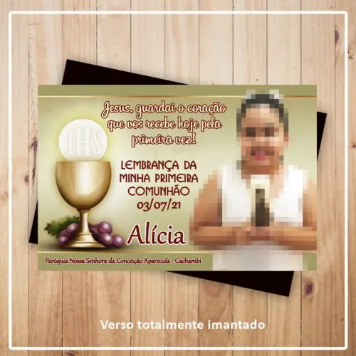 Imã de Geladeira Primeira Eucaristia - Comunhão