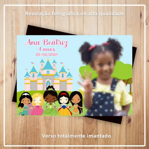 Imã de Geladeira Princesas Cute