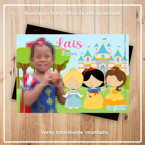 Imã de Geladeira Princesas Cute