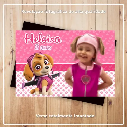 Imã de Geladeira Skye Patrulha Canina