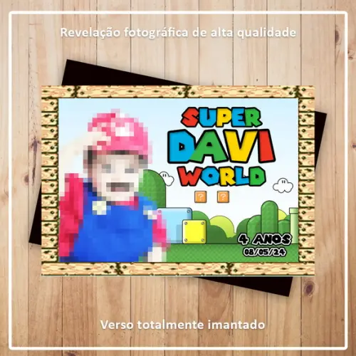 Imã de Geladeira Super Mário