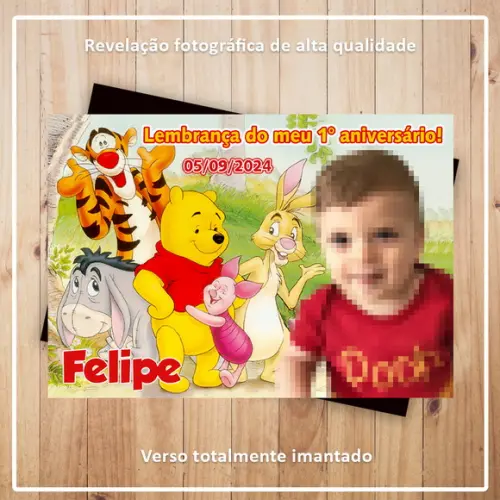 Imã de Geladeira Ursinho Pooh