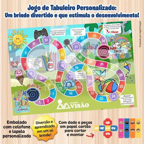 Jogo de Tabuleiro Dia das Crianças