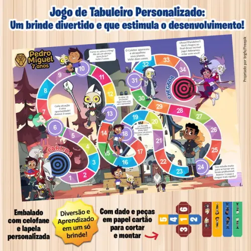 Jogo de Tabuleiro Personalizado a Casa da Coruja