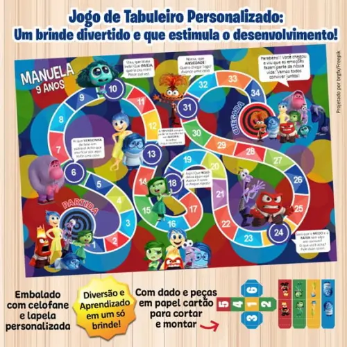 Jogo de Tabuleiro Personalizado Divertidamente